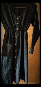 Black dress with pockets